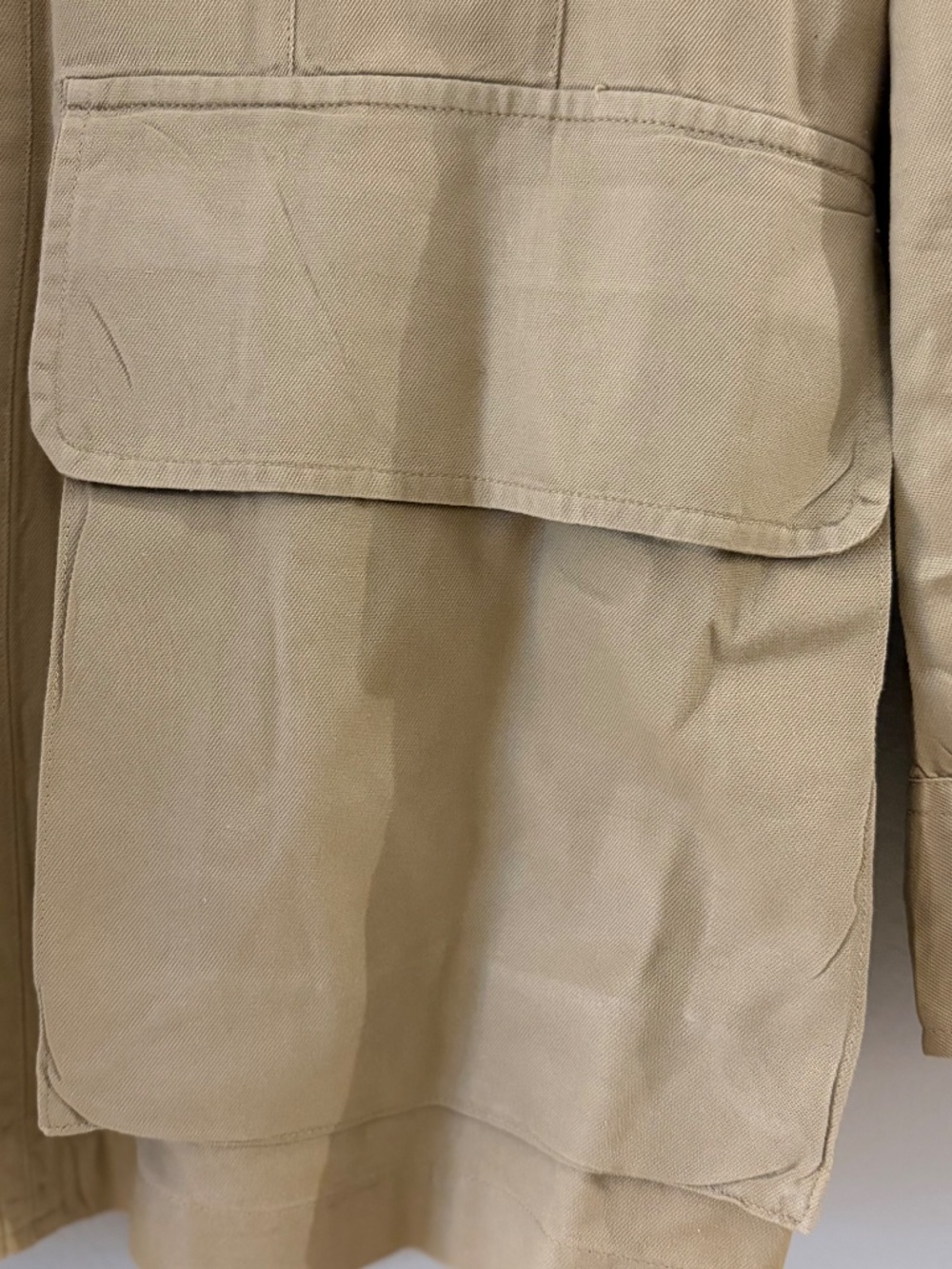 Vintage 1950s USAF US Air Force Khaki Safari Field Jacket - Picture 7 of 11